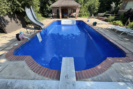 pool liner maintenance after